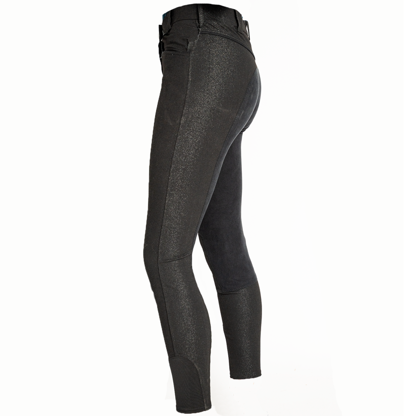 Kingsland Ellen Shiny Full Leather Breeches - Black-1